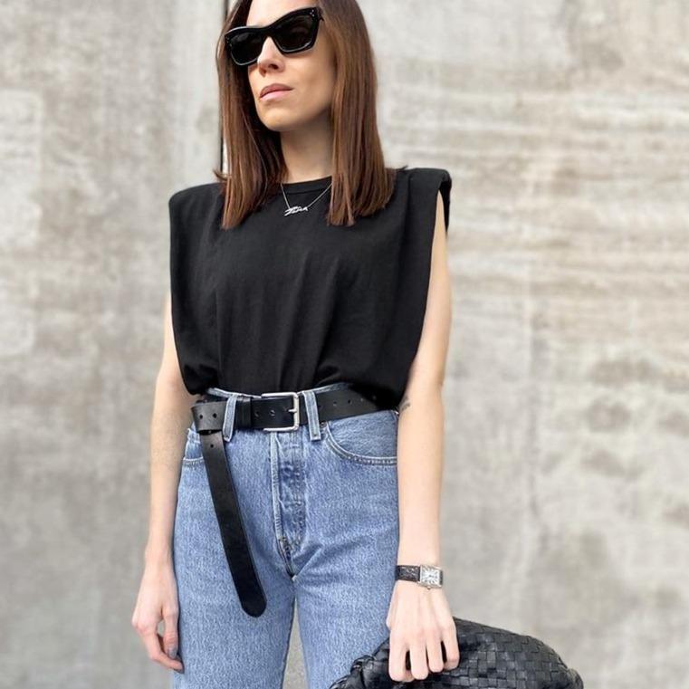 Tank top damski o luźnym kroju